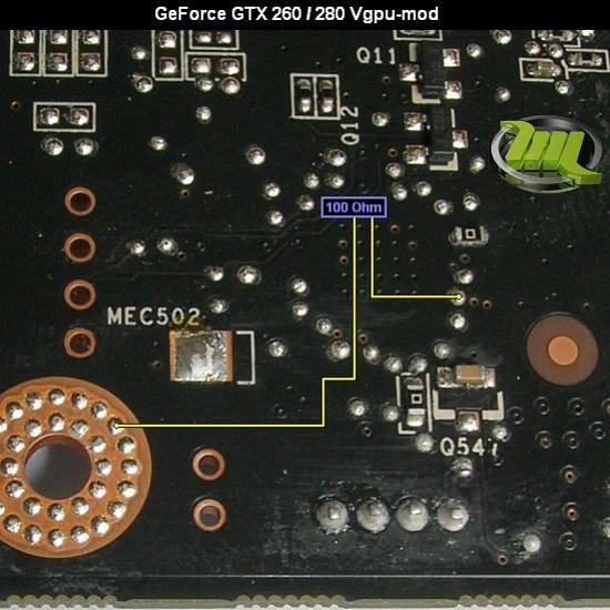 Вольтмод референсных видеокарт GeForce GTX 260 и GeForce GTX 280 PCI-E