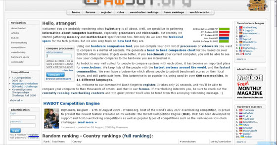 HWBOT registration