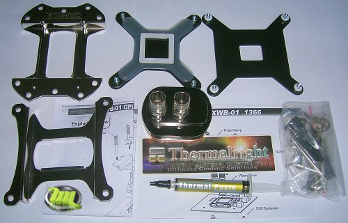 Комплект поставки водоблока Thermalright XWB-01