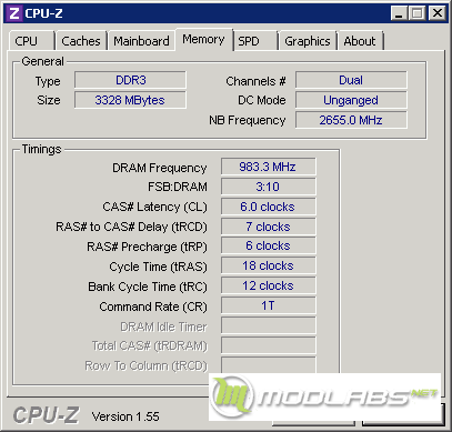 CPU-Z 1966MHz memory