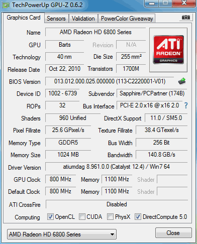 6850 gpu-z