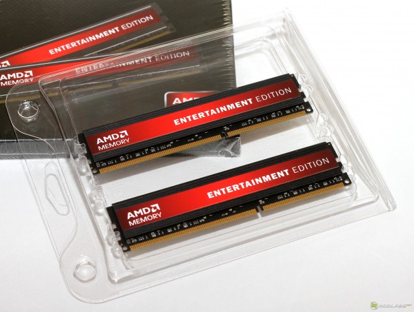 AMD Entertainment Memory PC3-12800 AE34G1609U2 (1600 МГц, 9-9-9-27-1Т, 1,5 В)