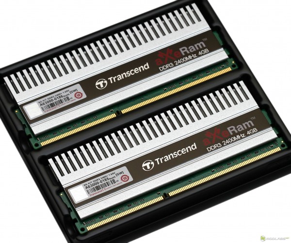 Комплект памяти Transcend aXeRam DDR3-2400 4 и 8 Гбайт