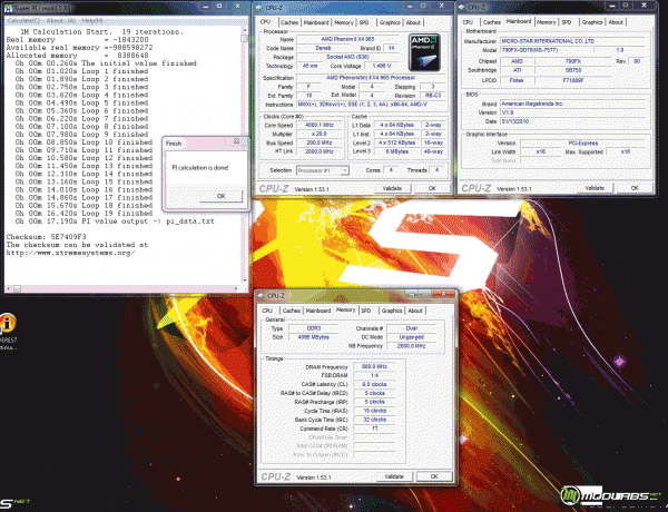 Kingmax Memory DDR-3 1600 Long-DIMM разгон и тестирование Super Pi