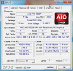 Cpu-z Разгон AMD A10-5800K