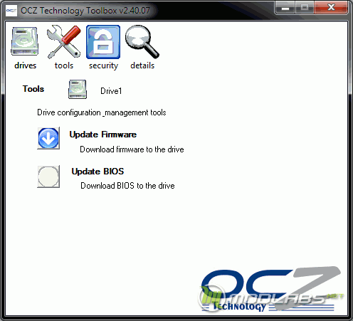 OCZ Toolbox - Tools