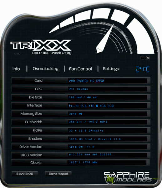 Sapphire TriXX - Info