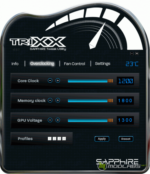 Sapphire TriXX - Overclocking