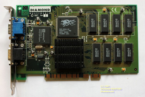 DIAMOND MONSTER 3D Rev.E 4MB - 9801 - 22150002-002