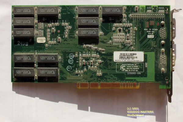 DIAMOND MONSTER 3D II 12MB Rev A 100MHz - Made in Taiwan - 2498