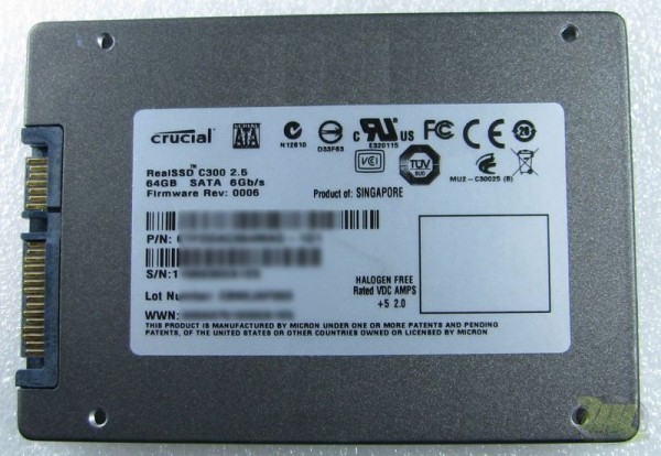 Crucial Real SSD C300 64Gb