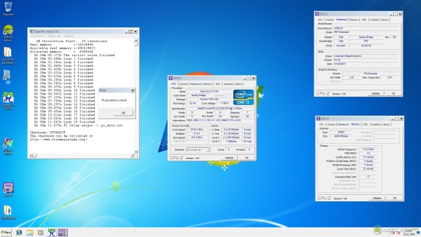 SuperPi 1M на Core i3-2100 (Sandy Bridge)