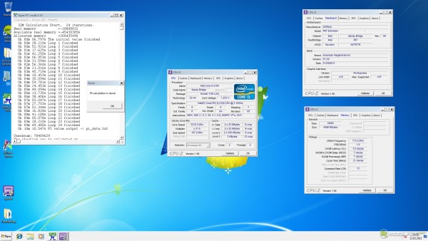 SuperPi 32M на Core i3-2100 (Sandy Bridge)