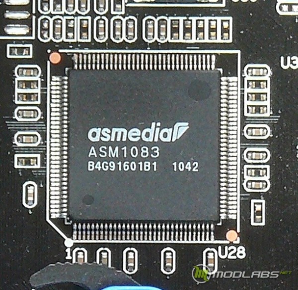 Обзор Sapphire Pure Black P67 Hydra - Asmedia ASM1083 - контроллер PCI портов