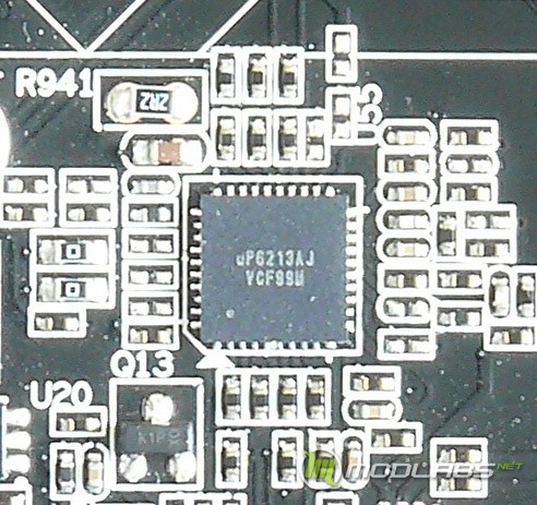 Обзор Sapphire Pure Black P67 Hydra - uP6228A ШИМ или PWM контроллер питания процессора