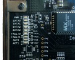 SATA interface LEDs