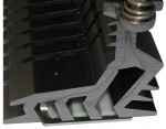 Biostar TP67XE - Mosfet Heatsink (left) - side
