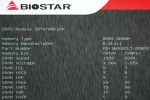 Biostar TP67XE - BIOS - DDR3 Module Info