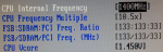 CPU settings FSB 133