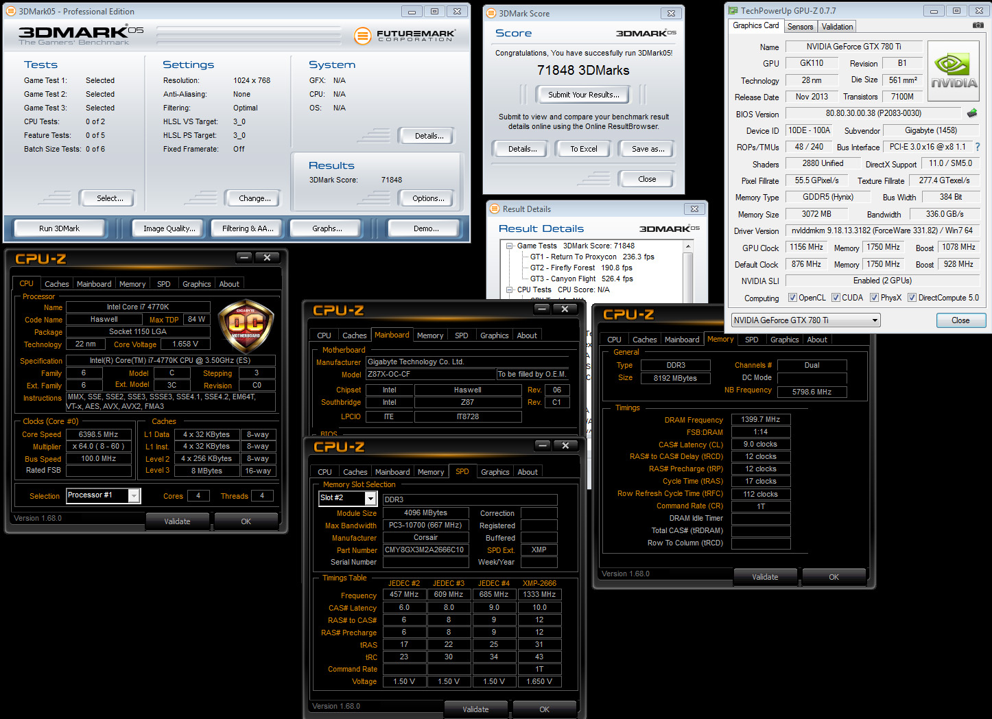 Разогнать интел. 3dmark05. Разгон Интел. Gigabyte (1458 4029).