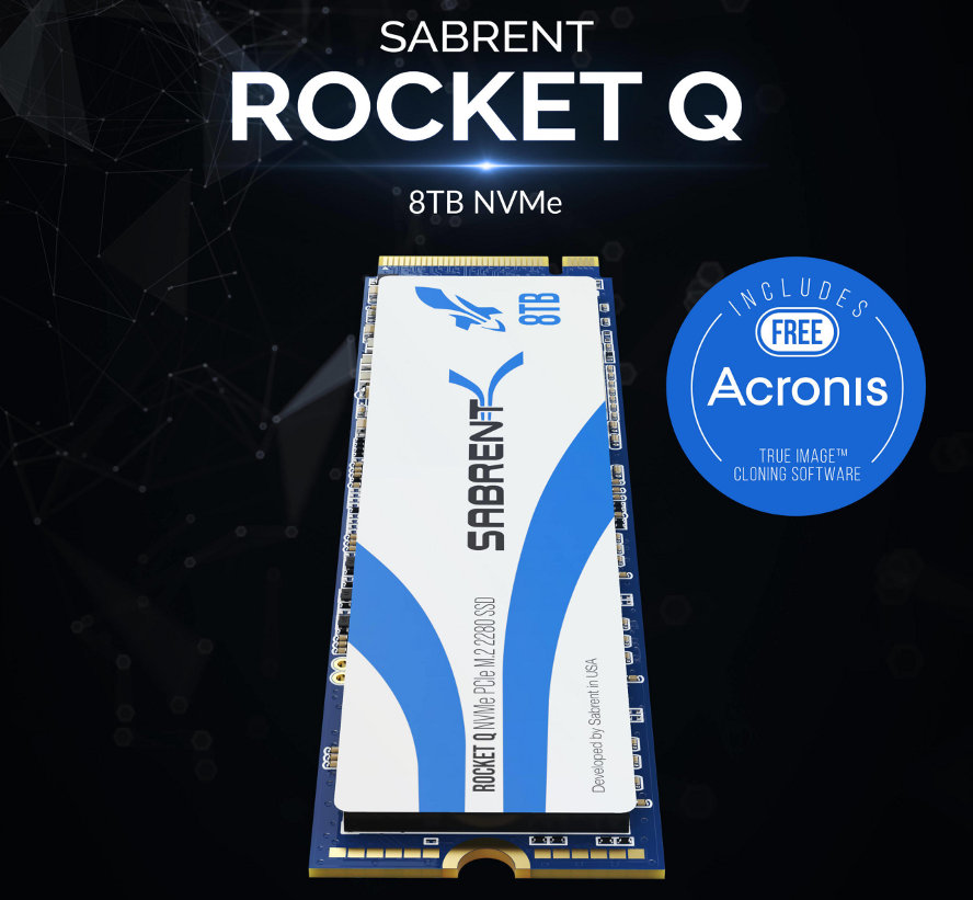 Sabrent SSD NVMe M.2 Rocket Q 8TB 8
