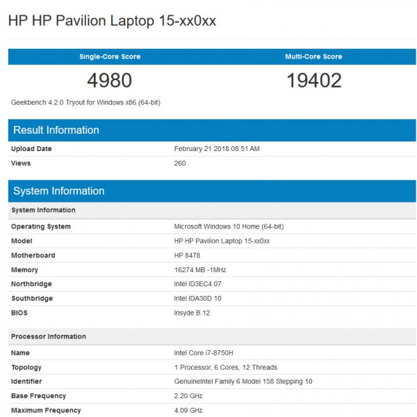 Core i7-8750H