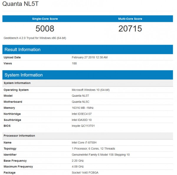 Core i7-8750H