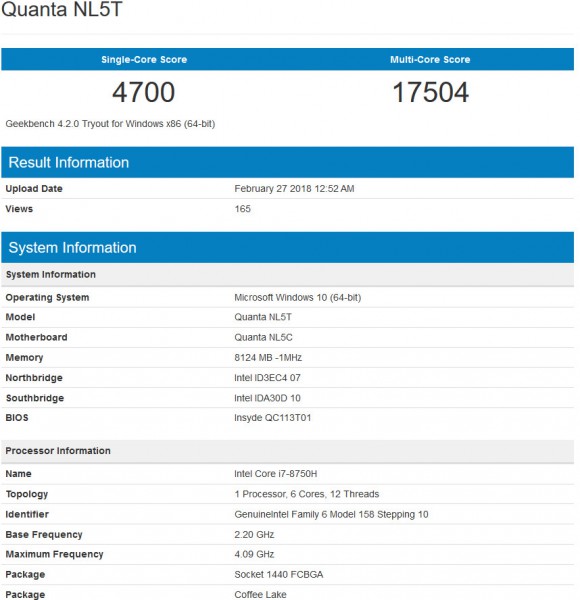 Core i7-8750H