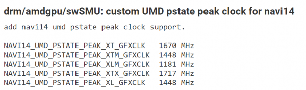 Navi 14, AMD, Navi 14 XTX, Navi 14 XL, Navi 14 XLM, Navi 14 XT