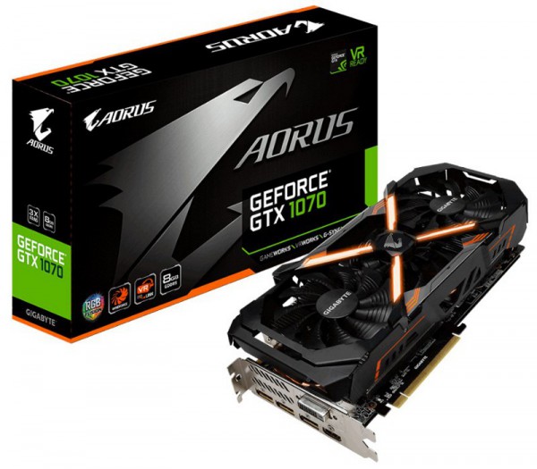 Gigabyte, GeForce GTX 1070 AORUS, GV-N1070AORUS-8GD rev2