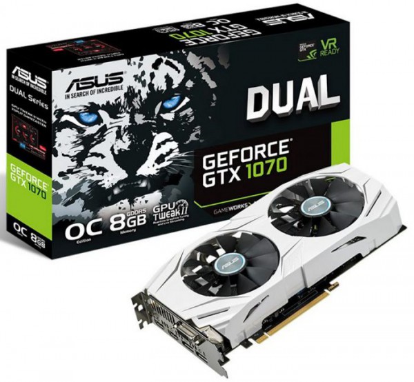 ASUS GeForce GTX 1070 DUAL (DUAL-GTX1070-O8G)