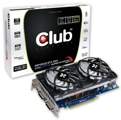 Club 3D GeForce GTX 560 CoolStream Super OC Edition