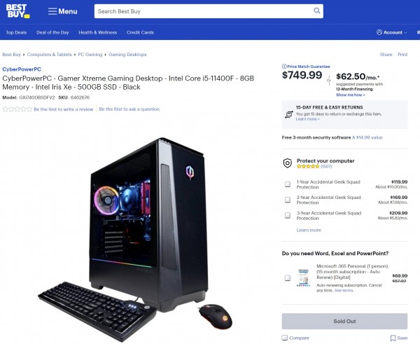 Gamer Xtreme Gaming Desktop