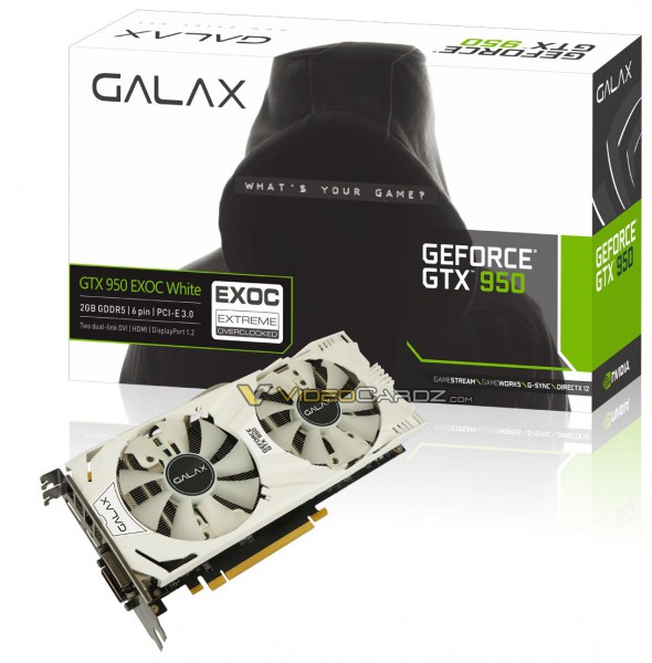 GALAX GTX 950 EXOC White