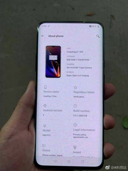 OnePlus 7 Pro, GM1915
