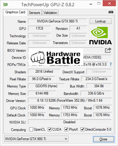 NVIDIA GeForce GTX 980 Ti