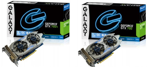 Galaxy GeForce GTX 750 GC и GTX 750 Ti GC