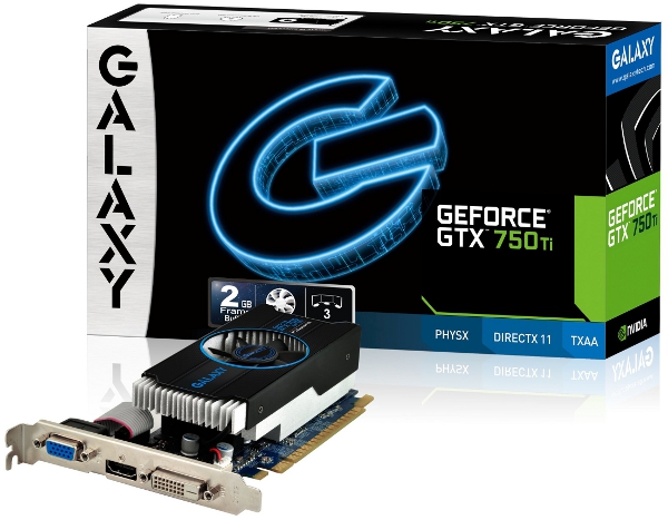 Galaxy, GeForce, GTX 750 GC, GTX 750 Ti GC