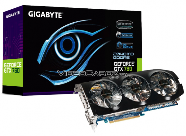 Gigabyte GeForce GTX 760 OC WindForce (GV-N760OC-2GD)