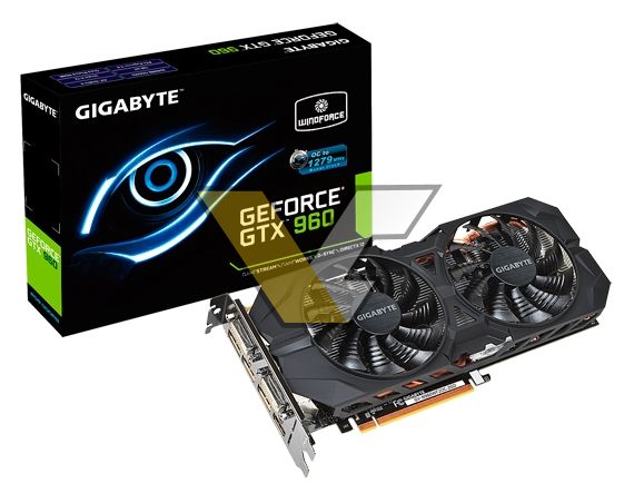 Gigabyte GeForce GTX 960 OC (GV-N960WF2OC-2GD)