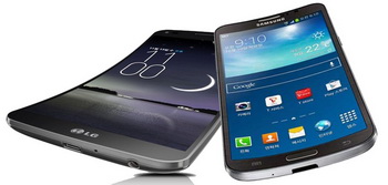 LG G Flex, Samsung Galaxy Round