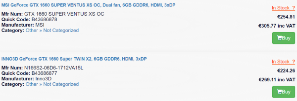 MSI GeForce GTX 1660 SUPER VENTUS