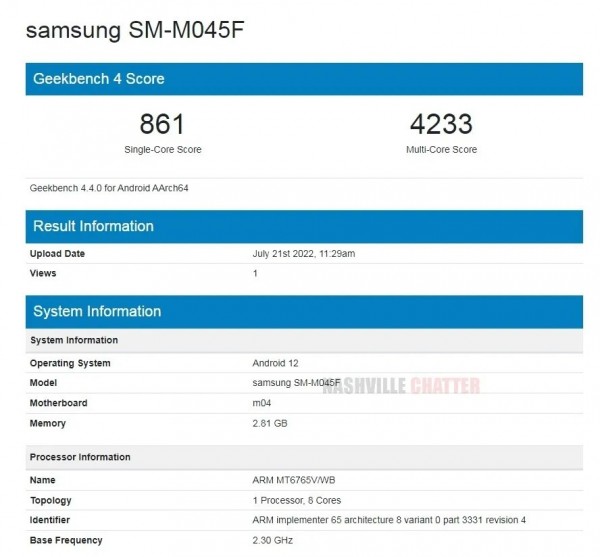 Samsung Galaxy M04 SM-M045F