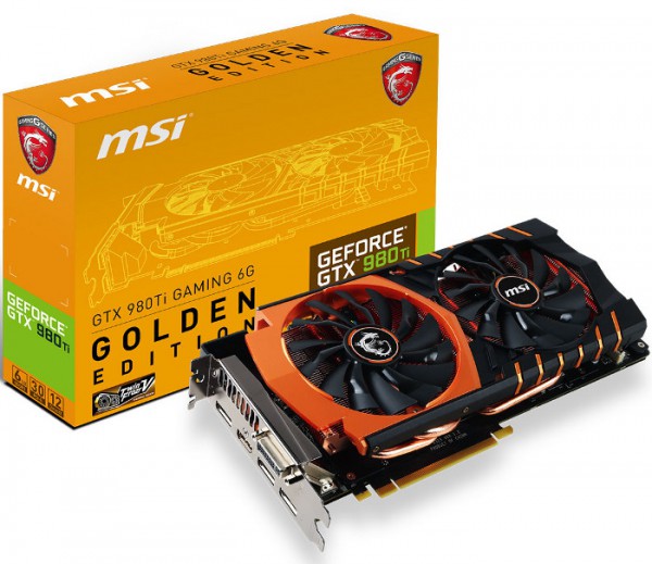 MSI GeForce GTX 980 Ti Gaming Golden Edition
