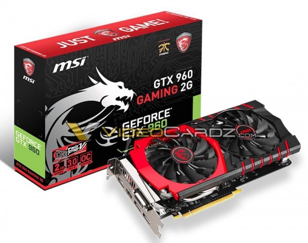 MSI GeForce GTX 960 Gaming OC, GeForce GTX 960 100ME