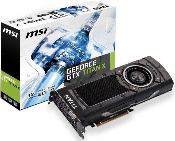 MSI GeForce GTX TITAN-X (NTITAN X 12GD5)