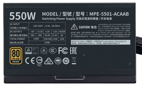 Cooler Master, MWE BRONZE - V2