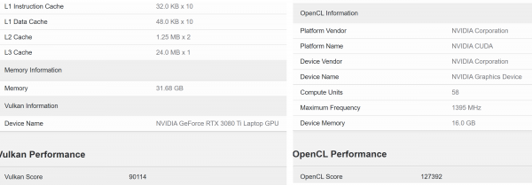 NVIDIA GeForce RTX 3080 Ti Laptop