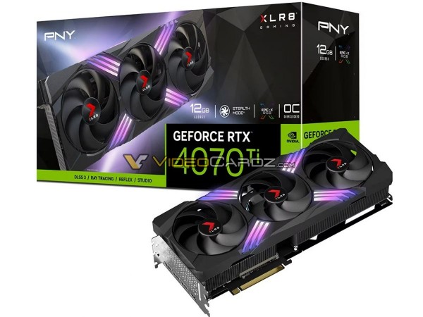 PNY GeForce RTX 4070 Ti XLR8 VERTO и RTX 4070 Ti VERTO