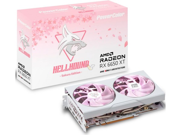 PowerColor Radeon RX 6650 XT Hellhound Sakura Edition